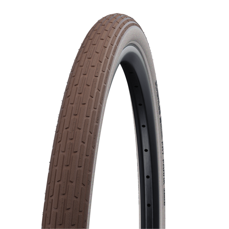 Roues et pneus Schwalbe Pneu Fat Frank HS 375 marron/blanc 26x2.35" 60-559