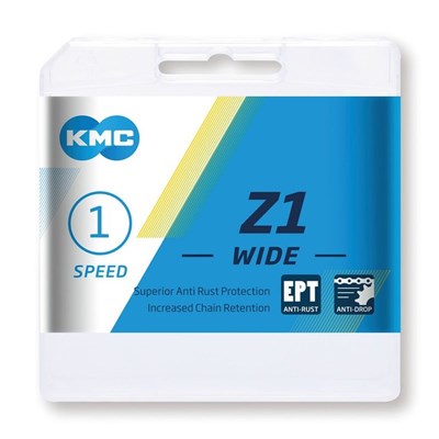 Chaines CHAÎNE KMC Z1 WIDE EPT 1/2 X 1/8, 112 MAILLONS, 8,6MM, LONGLIFE