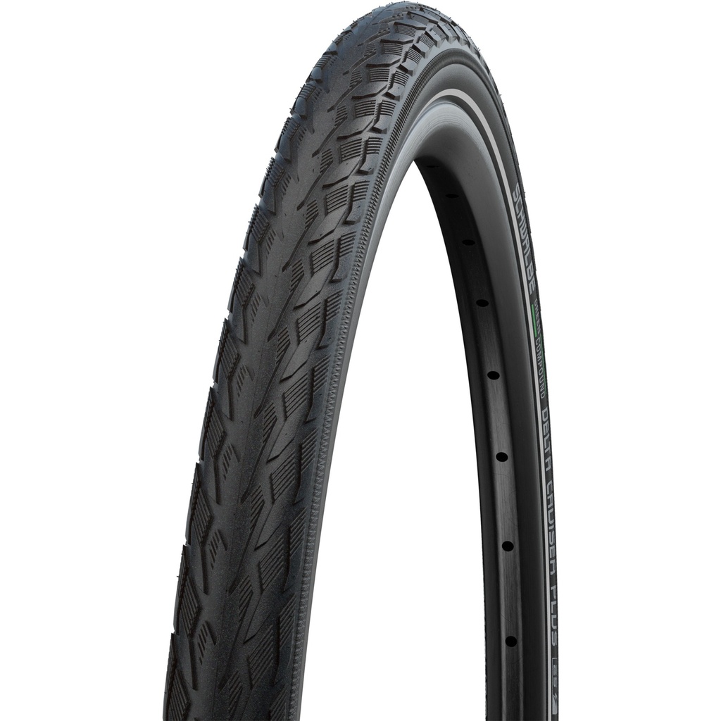 Schwalbe PNEU DELTA CRUISER PLUS 28x1.50 700x38C HS431 ACT P-GUARD TWINSKIN RIGIDE NOIR RÉFLÉ.40-622