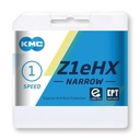 Chaîne de vélo KMC Z1 EHX EPT 1/2x3/32 128 maillons 7.8 mm 1 vitesse