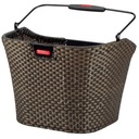 Paniers pour vélo Klickfix Panier avant "structura" bronze tressé, sans adaptateur